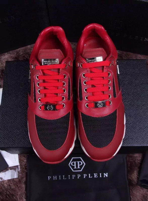 chaussure philipp plein sport homme qp78 red leather